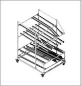 FIFO picking trolley ที่ใช้ร่วมกันกับ work bench