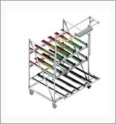 Mobile D30 Kanban FIFO rack